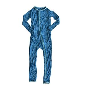 Kickee Kids Pants Zipper Pajamas Long Sleeve Blue Arrow Unisex Size 5T